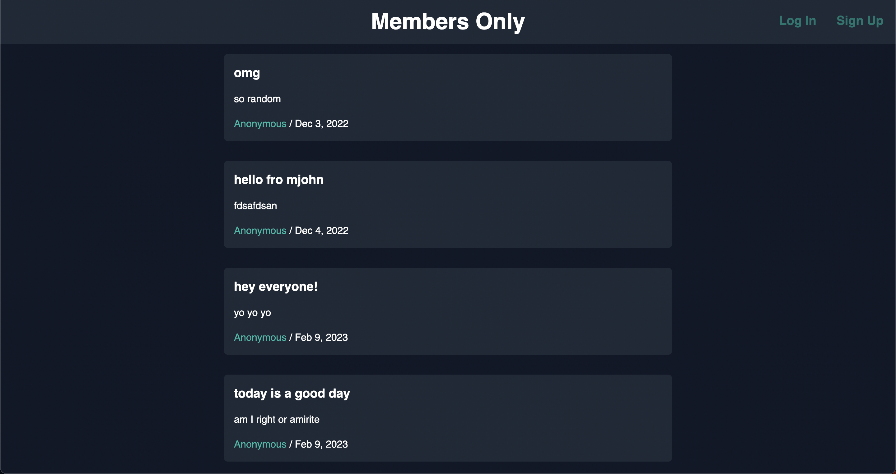 project screenshot